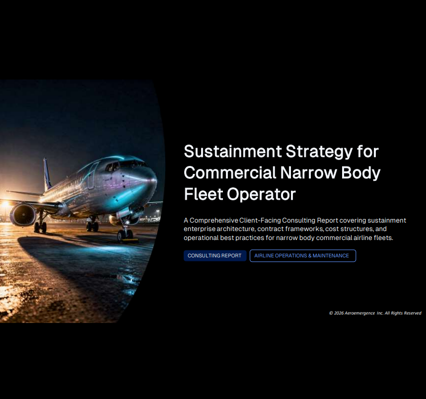 Sustainment Strategy for Commercial Narrow Body Fleet Operator